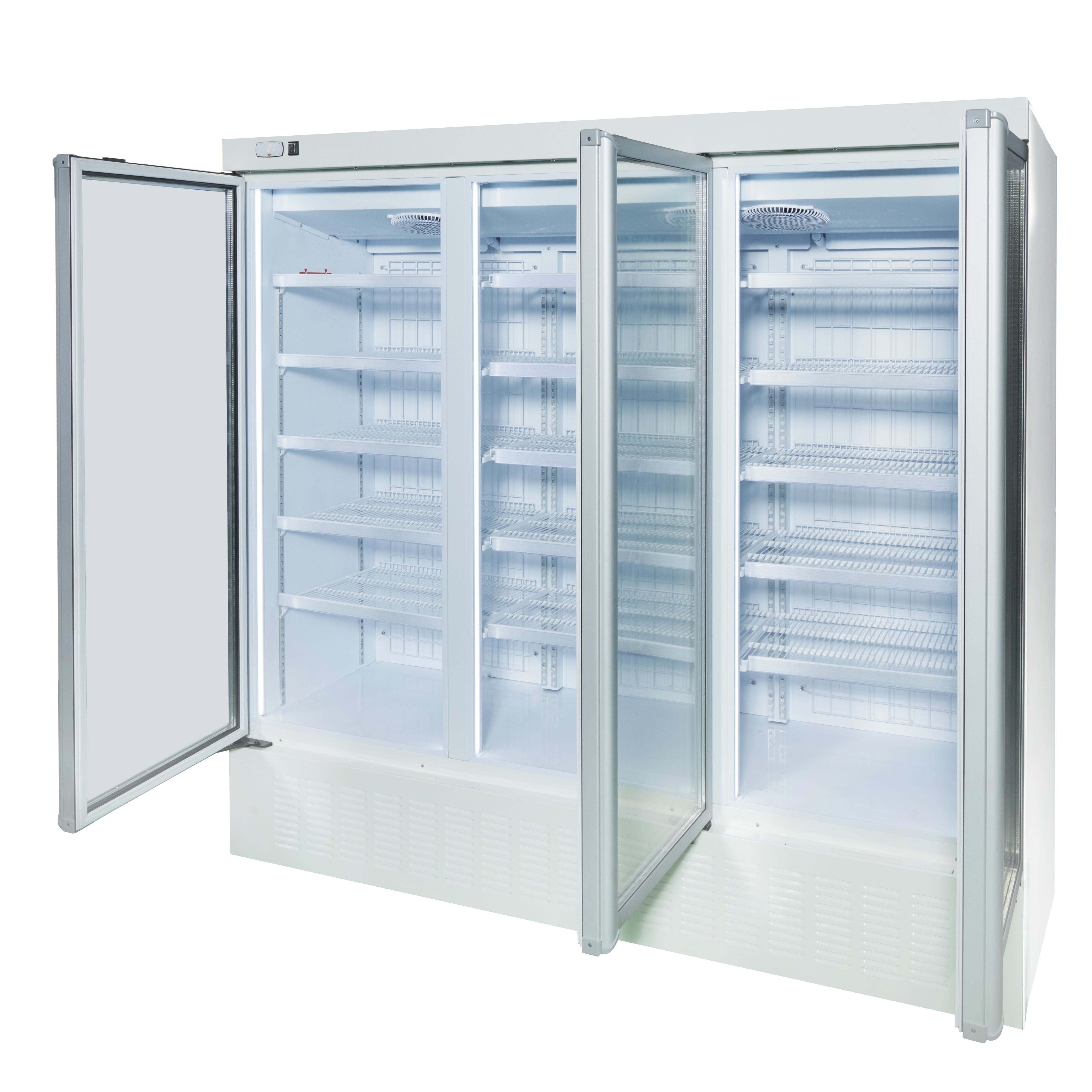 【ノンフロン助成金対象】JCMCS-1064H タテ型冷凍ショーケース3枚扉/幅1965×奥行750×高さ1930mm