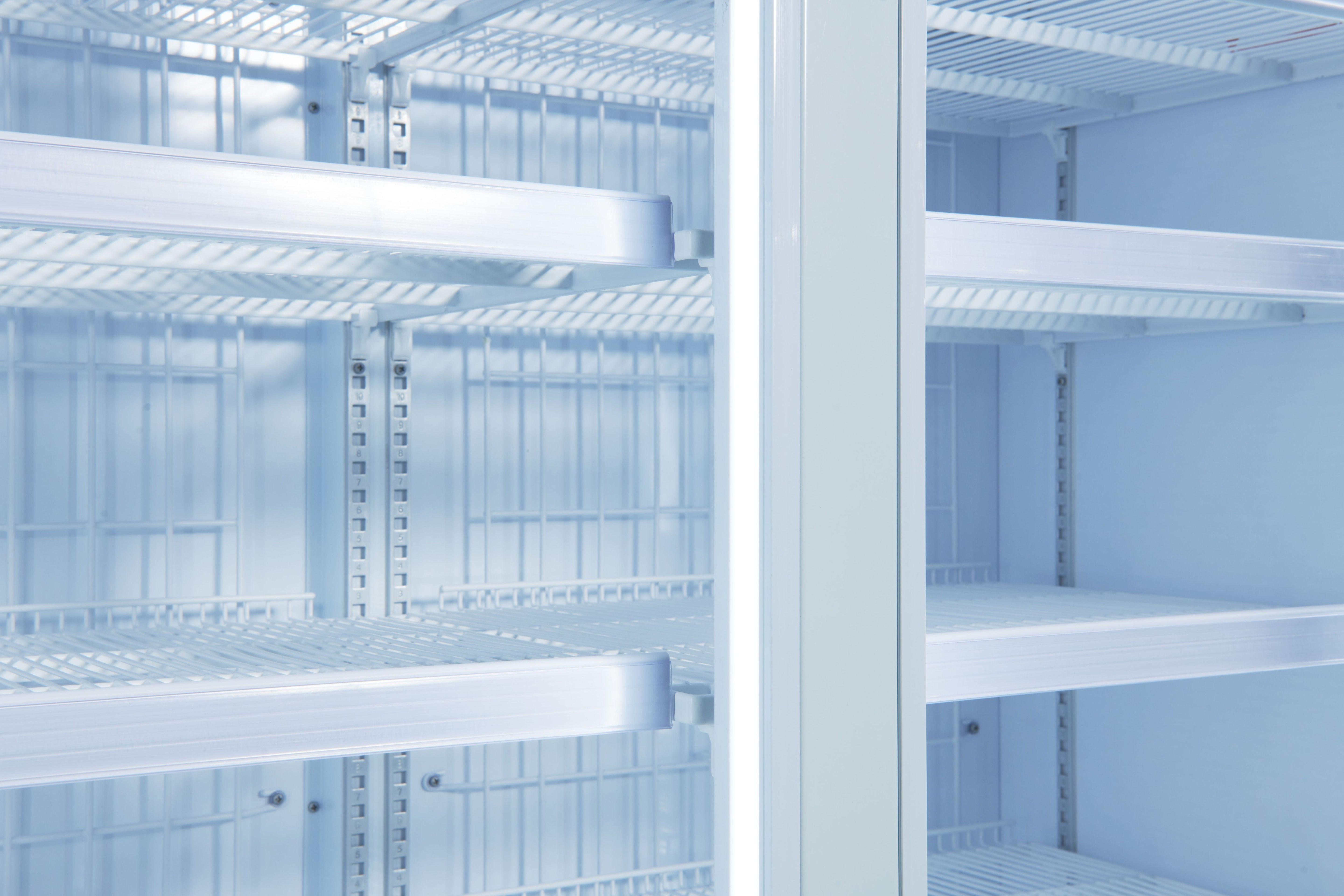 【ノンフロン助成金対象】JCMCS-1064H タテ型冷凍ショーケース3枚扉/幅1965×奥行750×高さ1930mm