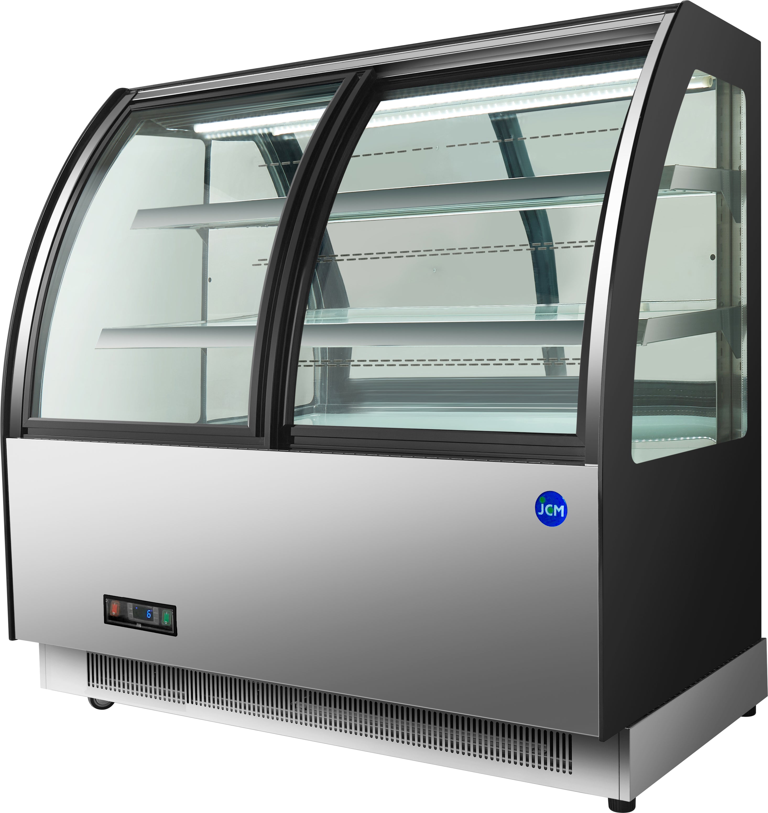 【ノンフロン助成金対象】JCMS-197TF 対面冷蔵ショーケース【前引き戸】/幅1215×奥行680×高さ1215mm