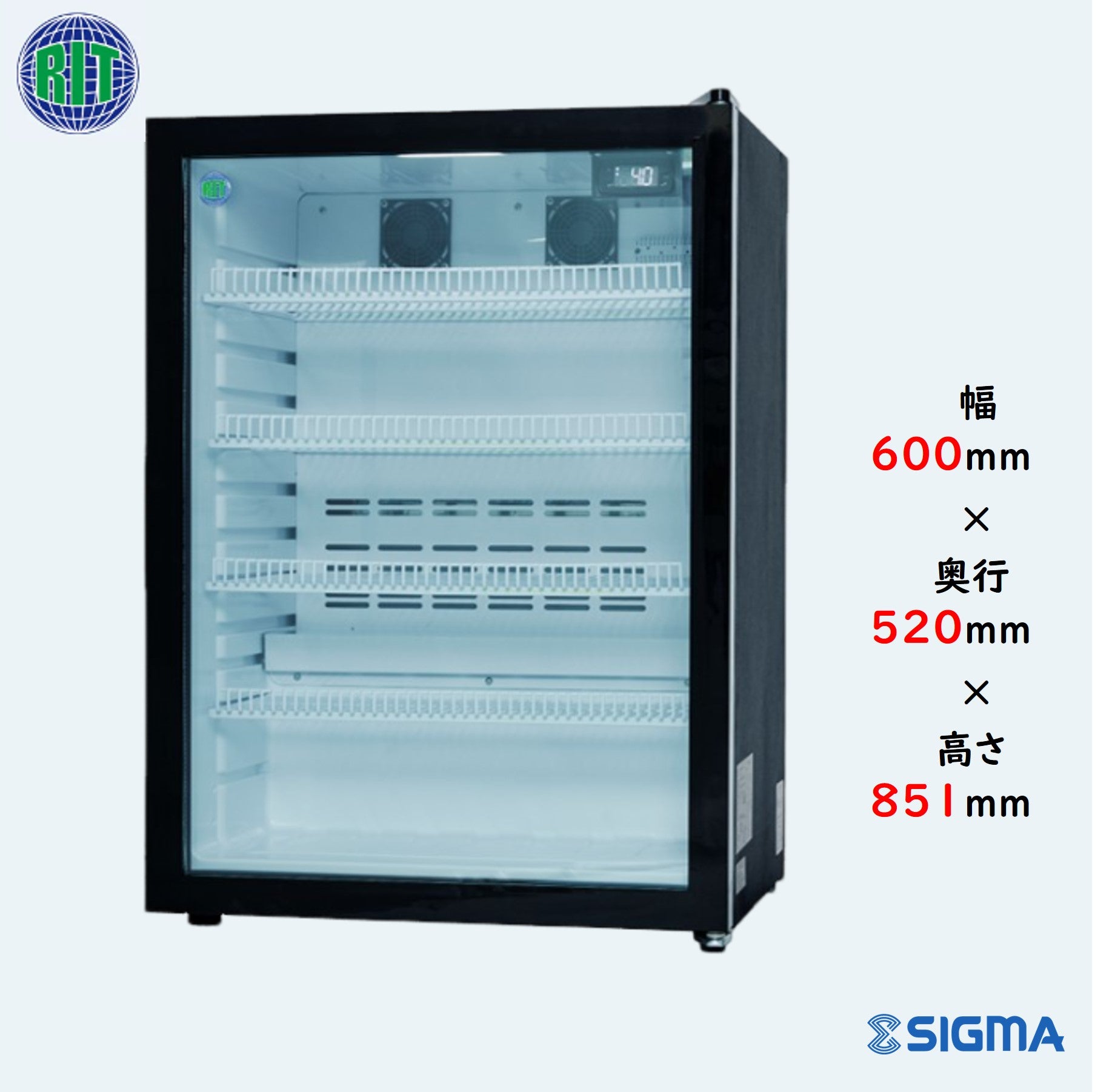 TOSHIBA SF-R96 冷蔵ショーケース 定格内容積172L 幅50cm 奥行65cm 高 