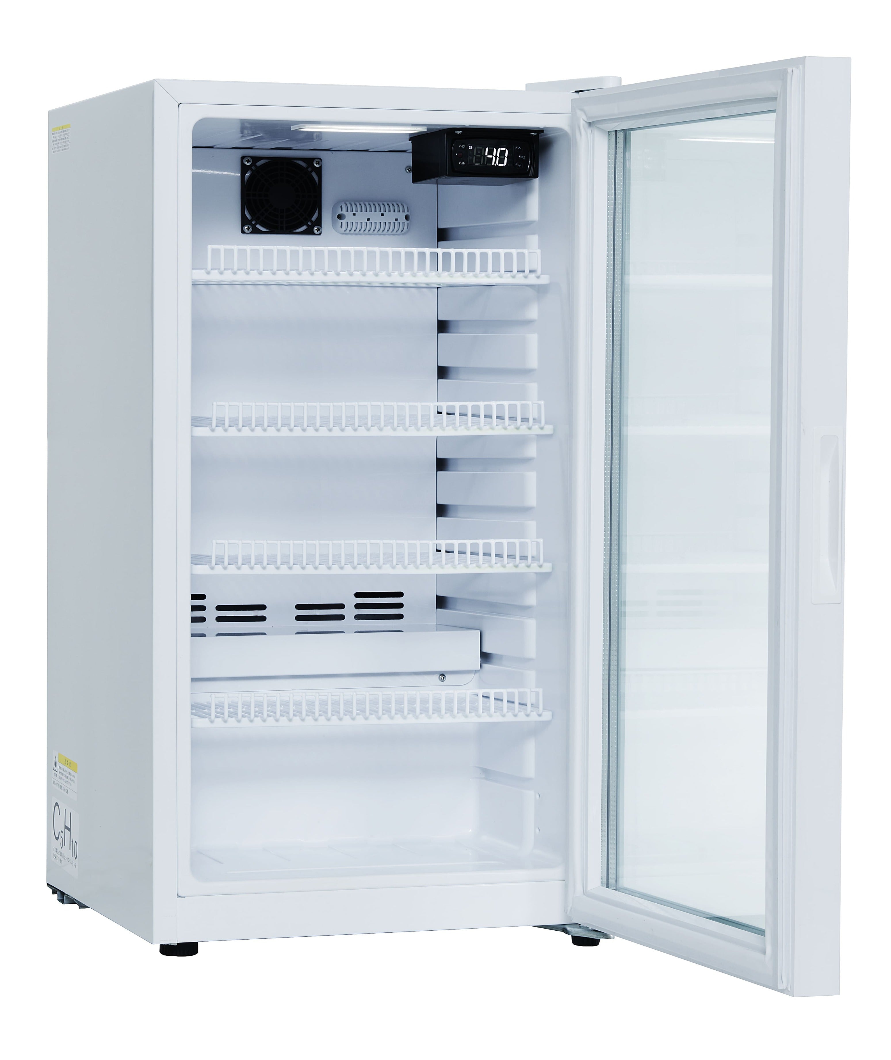 JCMS-96 -6℃～10℃ 卓上型冷蔵ショーケース／幅470×奥行520×高さ851mm